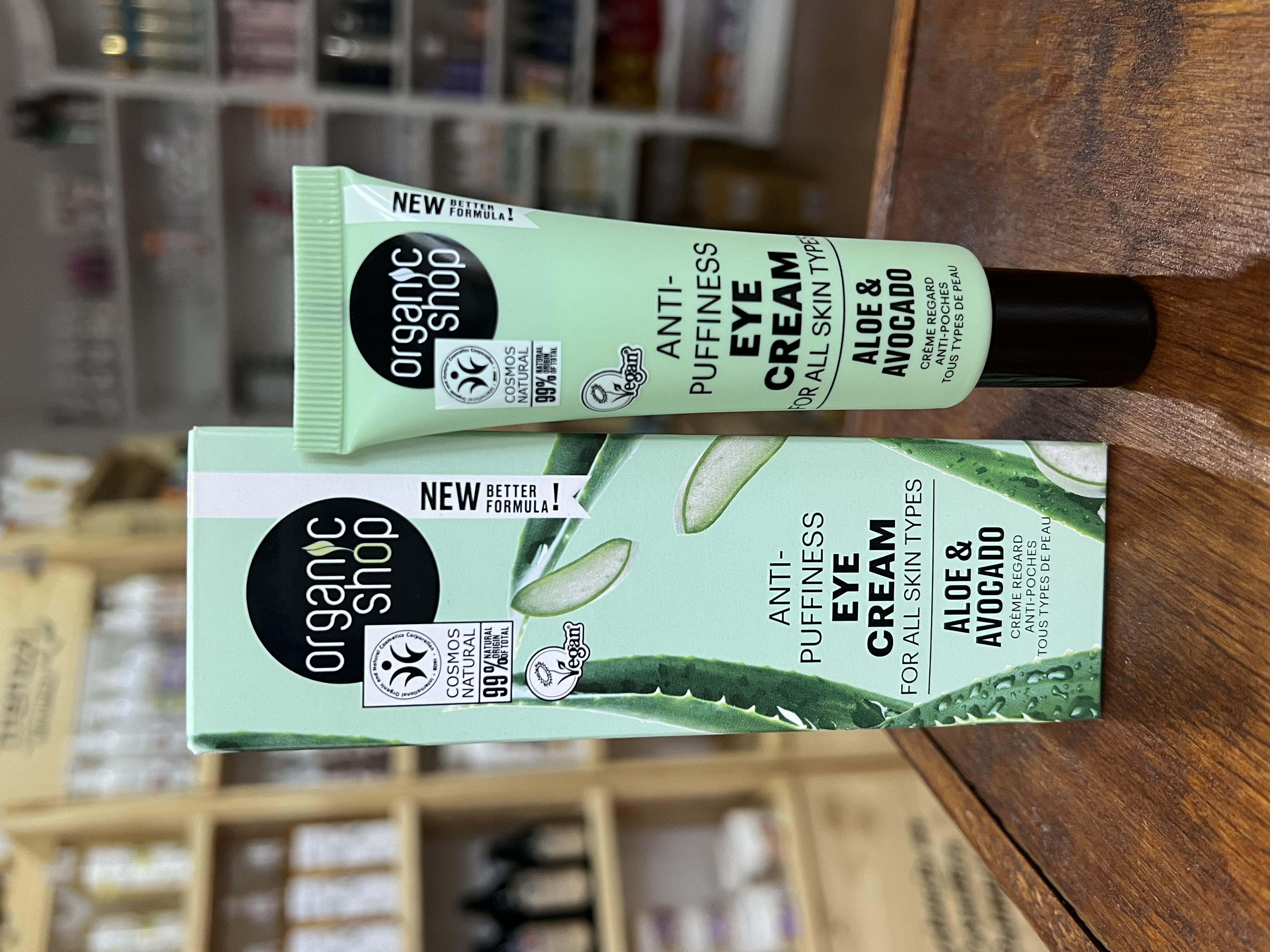 Crema para el Contorno de Ojos Antihinchazon de Palta y Aloe x 30ml  - Para todo tipo de piel. ¡NUEV