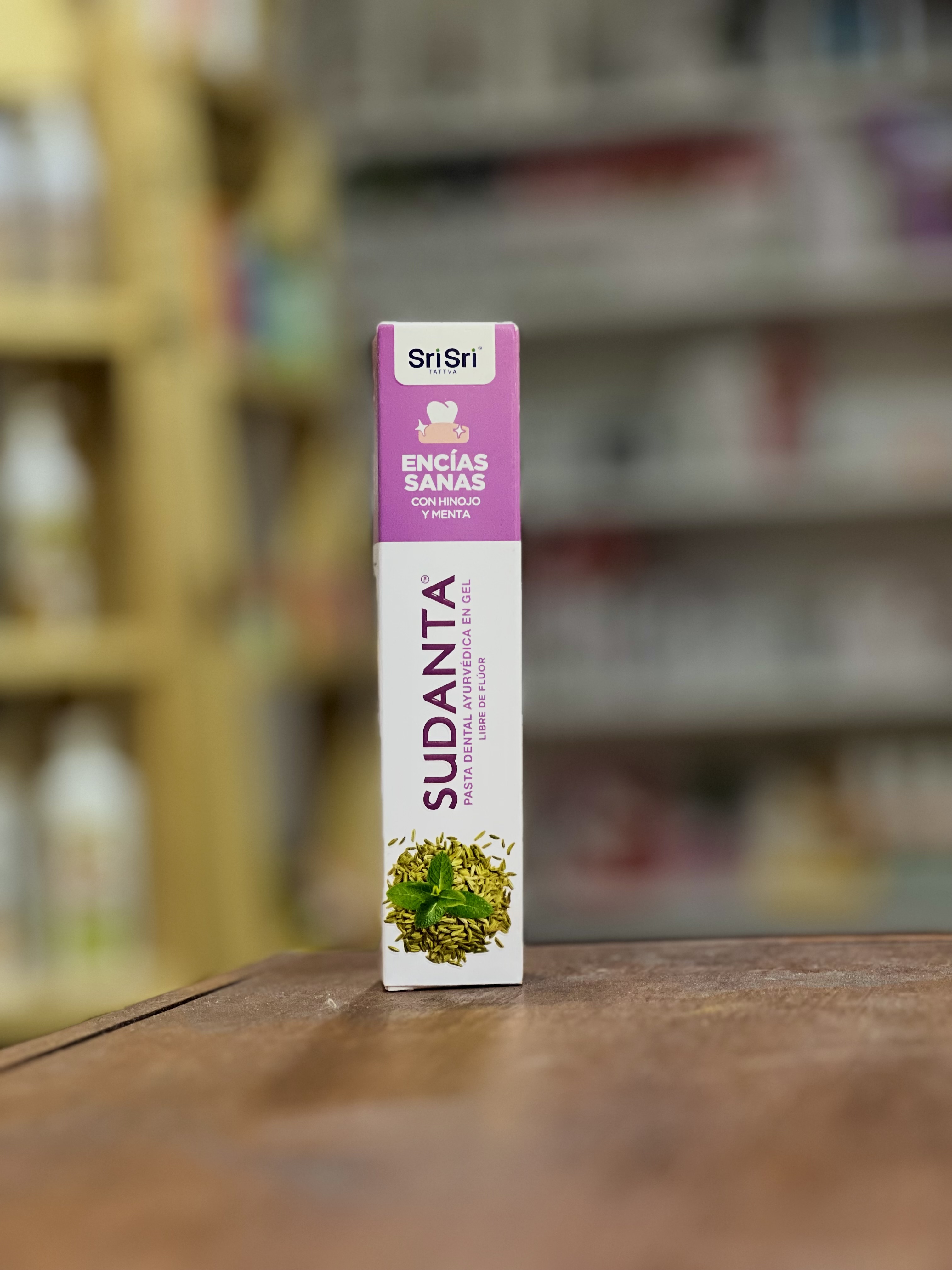 Sudanta Gel Menta e Hinojo x 50g - Encias Sanas - Pasta Dental Ayurvedica Libre de Fluor