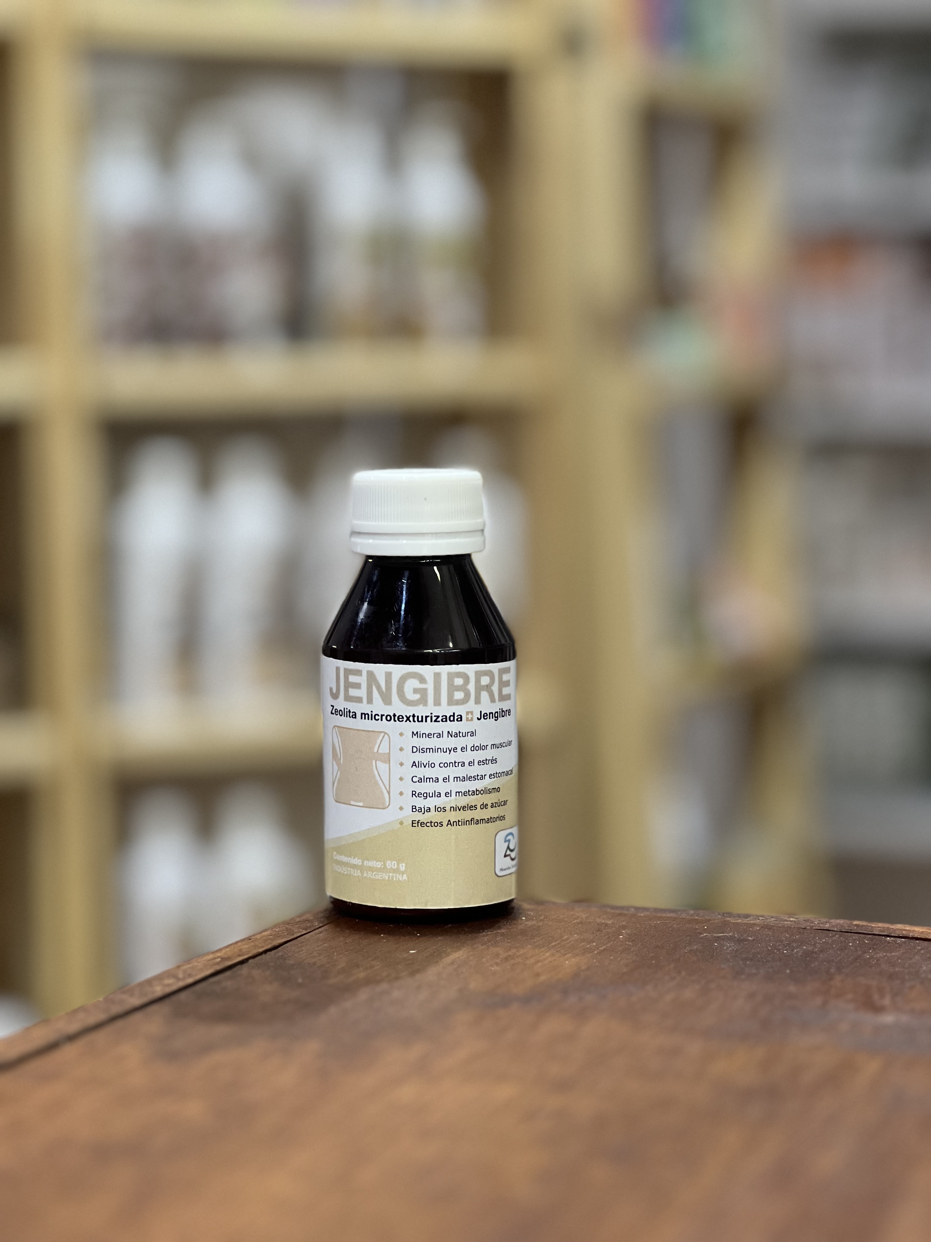 Zeolita con Jengibre en polvo x 60 gr