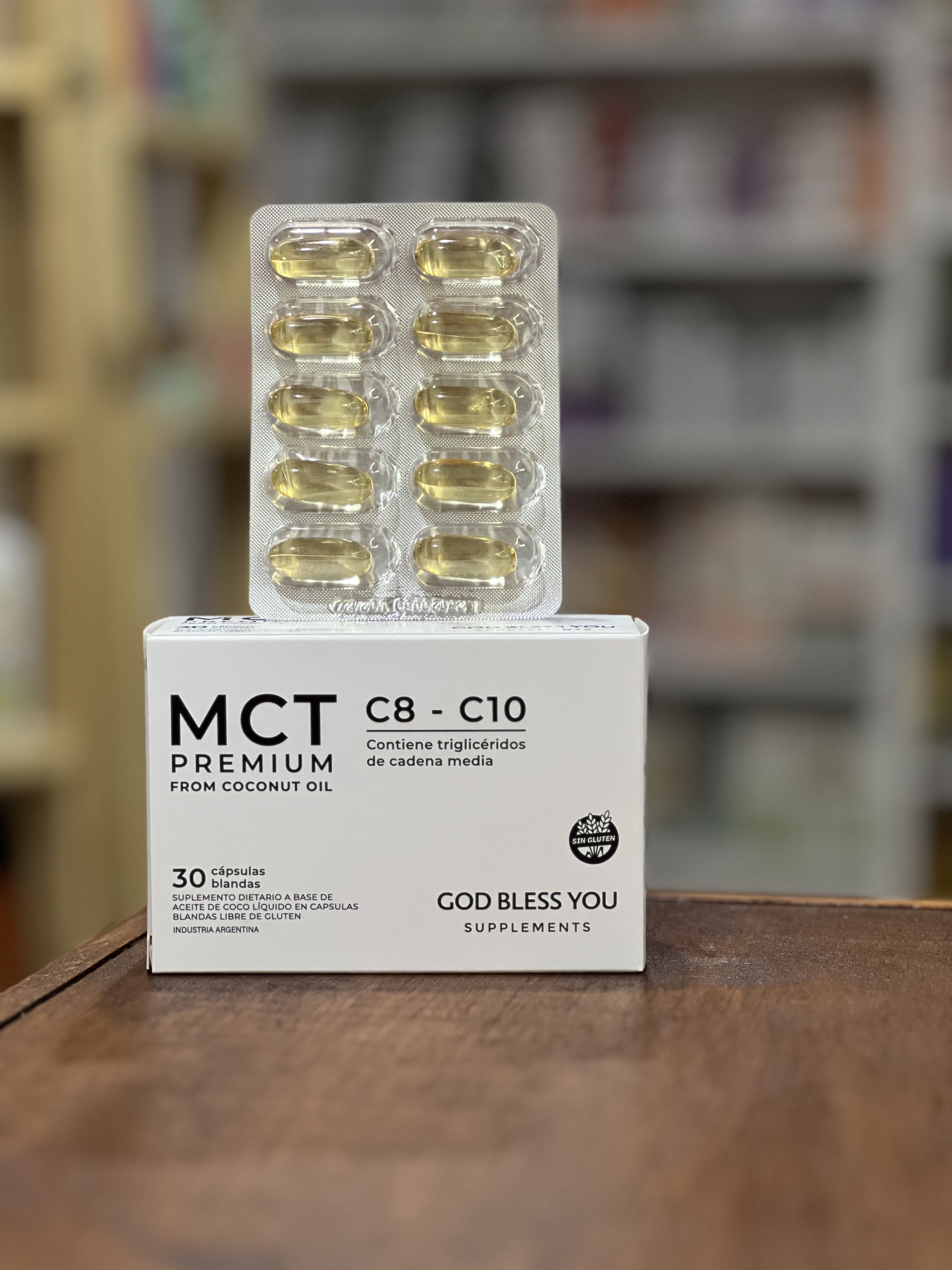 30 Capsulas Blandas MCT Premium From Coconut Oil (C8 . C10) - Suplemento Dietario.