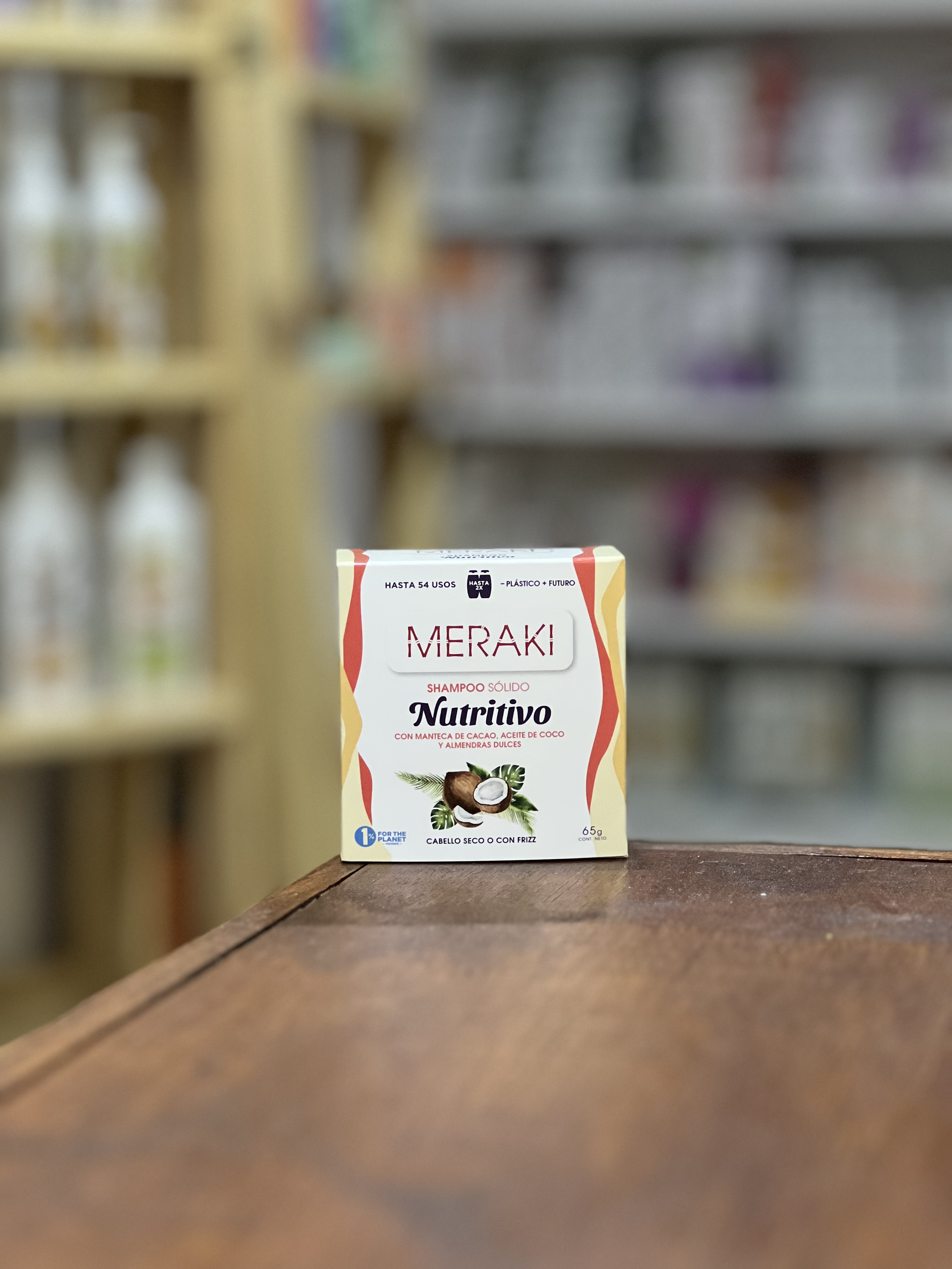 Shampoo Solido Nutritivo - Con Manteca de Cacao, Aceite de Coco y Almendras Dulces.