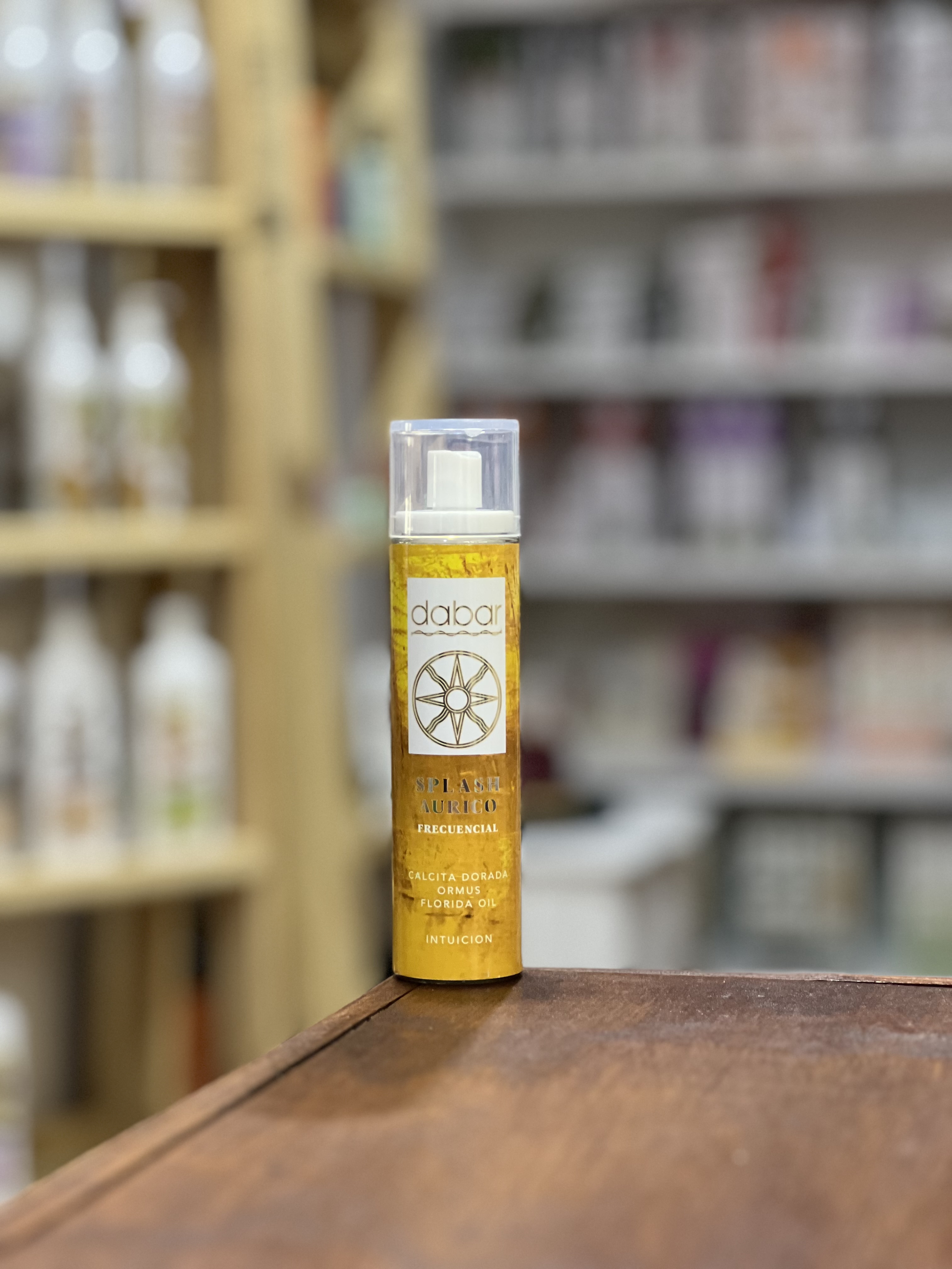 Splash Aurico Frecuencial INTUICION X 100ml (Con Calcita Dorada, Ormus y Florida Oil