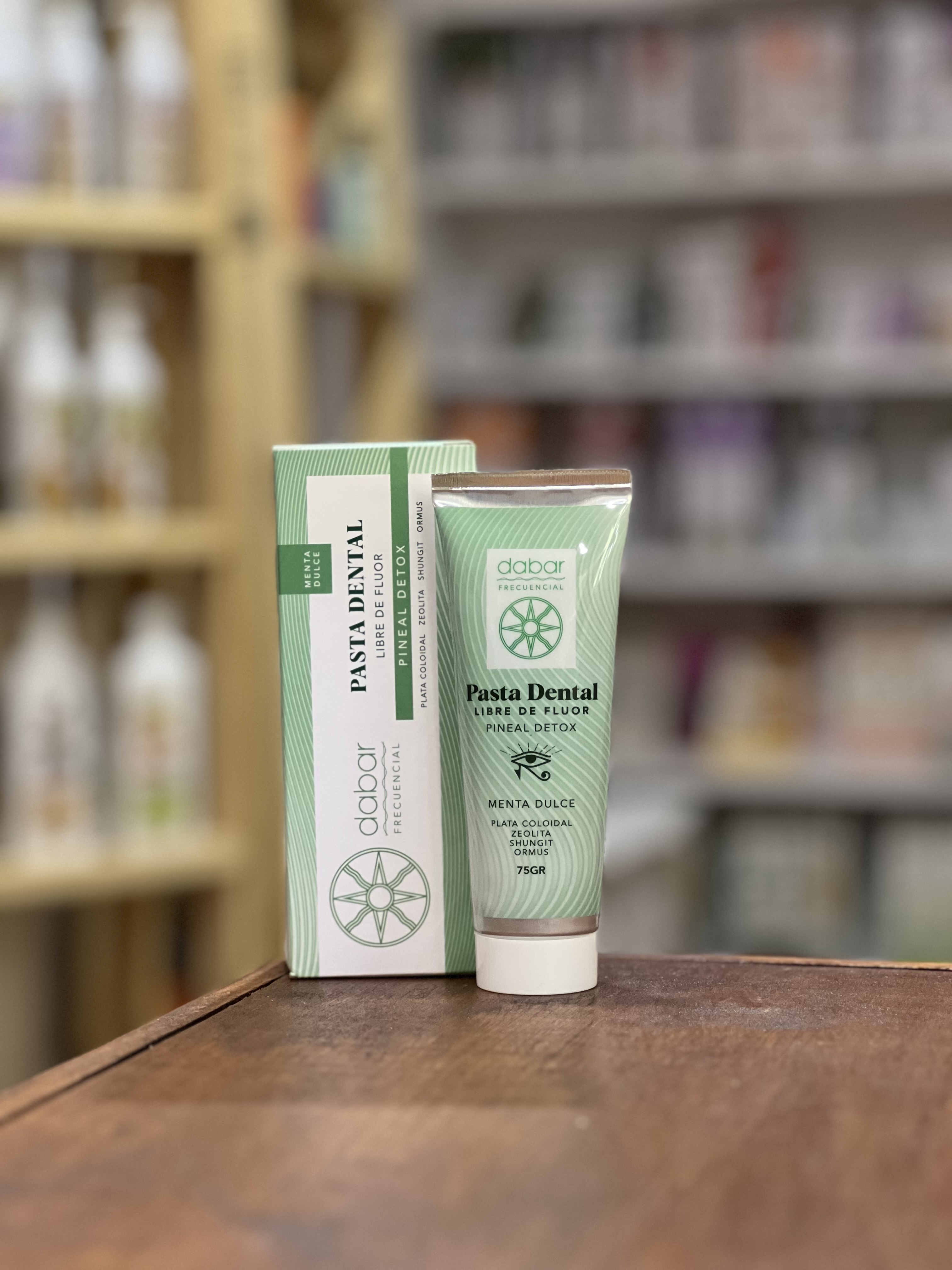 Pasta Dental Libre de Fluor - Menta Dulce - Pineal Detox (Plata Coloidal, Zeolita, Shungit y Ormus) 