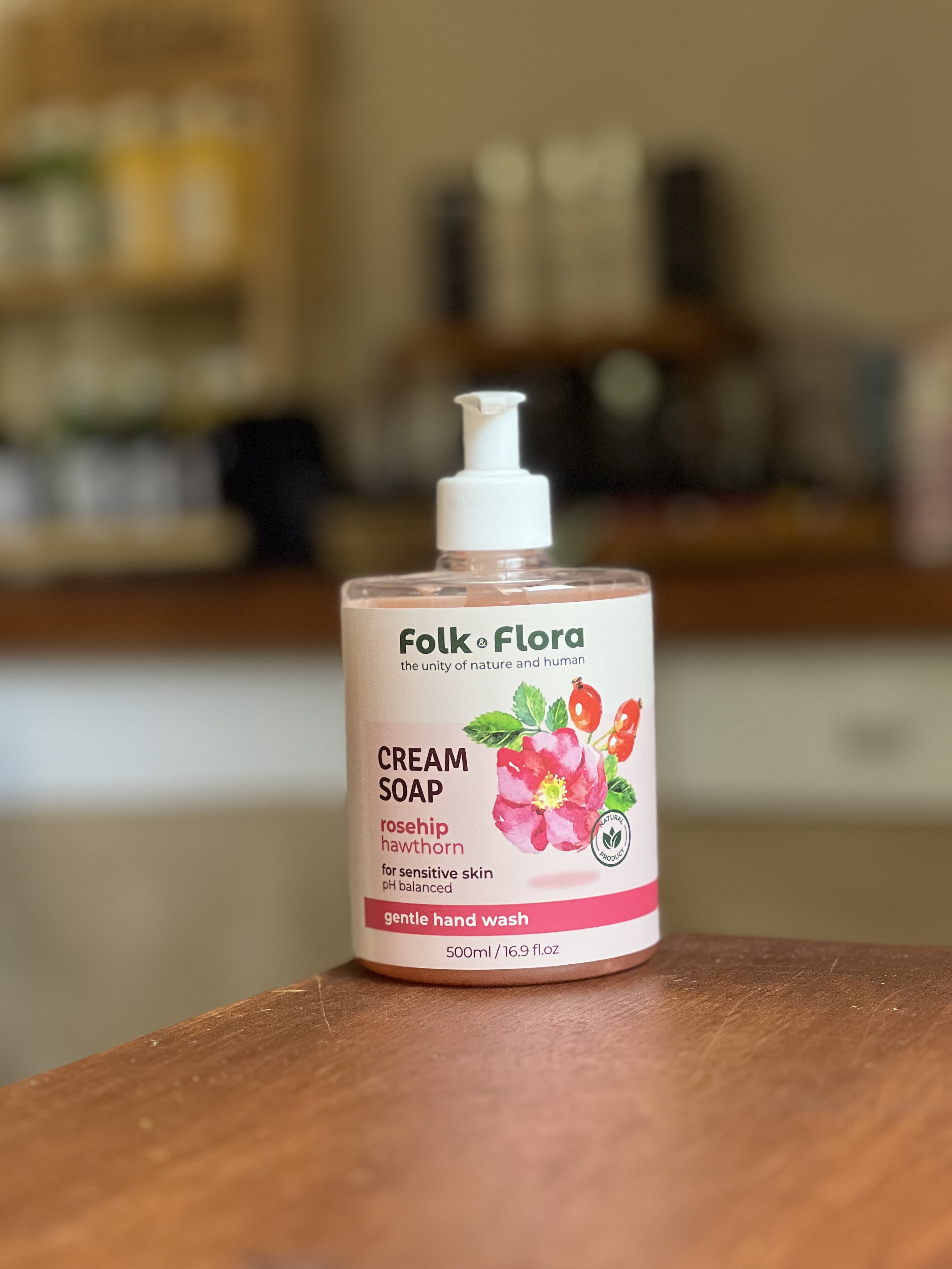 Jabon Liquido para Manos de Rosa Mosqueta y Espino Blanco x 500ml ¡NUEVO!