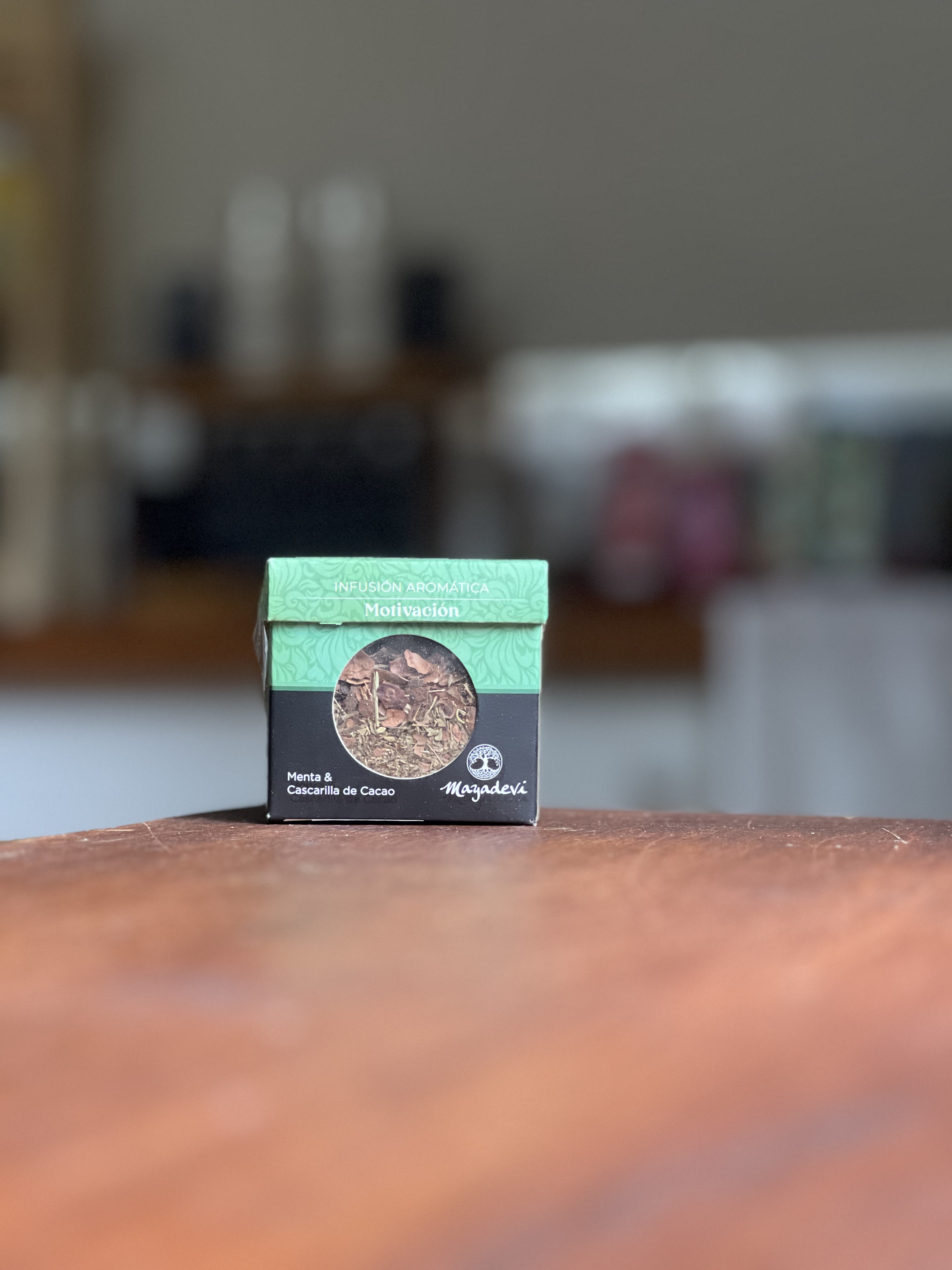 Te Aromatico Caja x 40g Motivacion (Cascarillas de Cacao y menta)