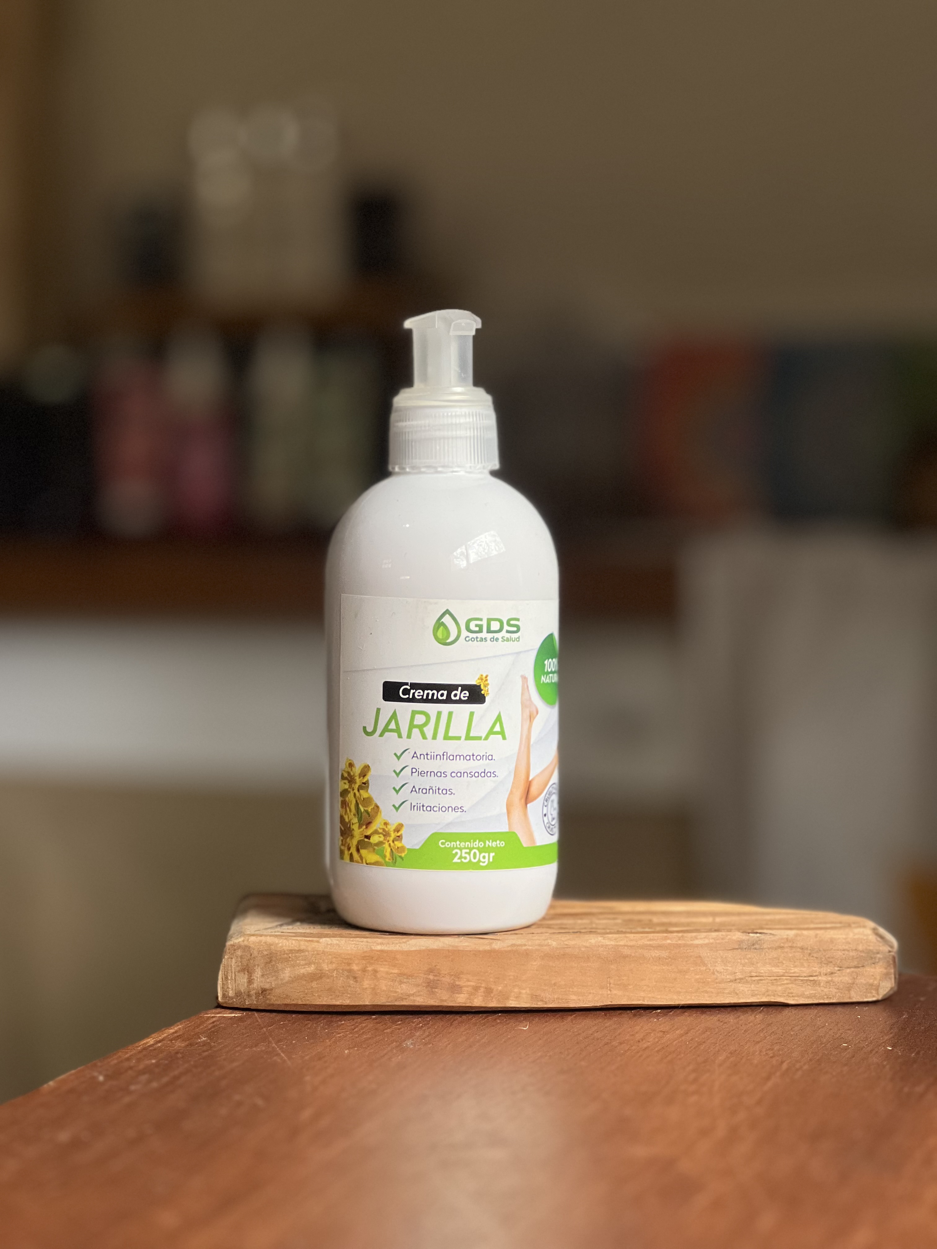 Crema de Jarilla (Antiinflamatoria, Piernas Cansadas, Aranitas, Irritaciones) x 250gr