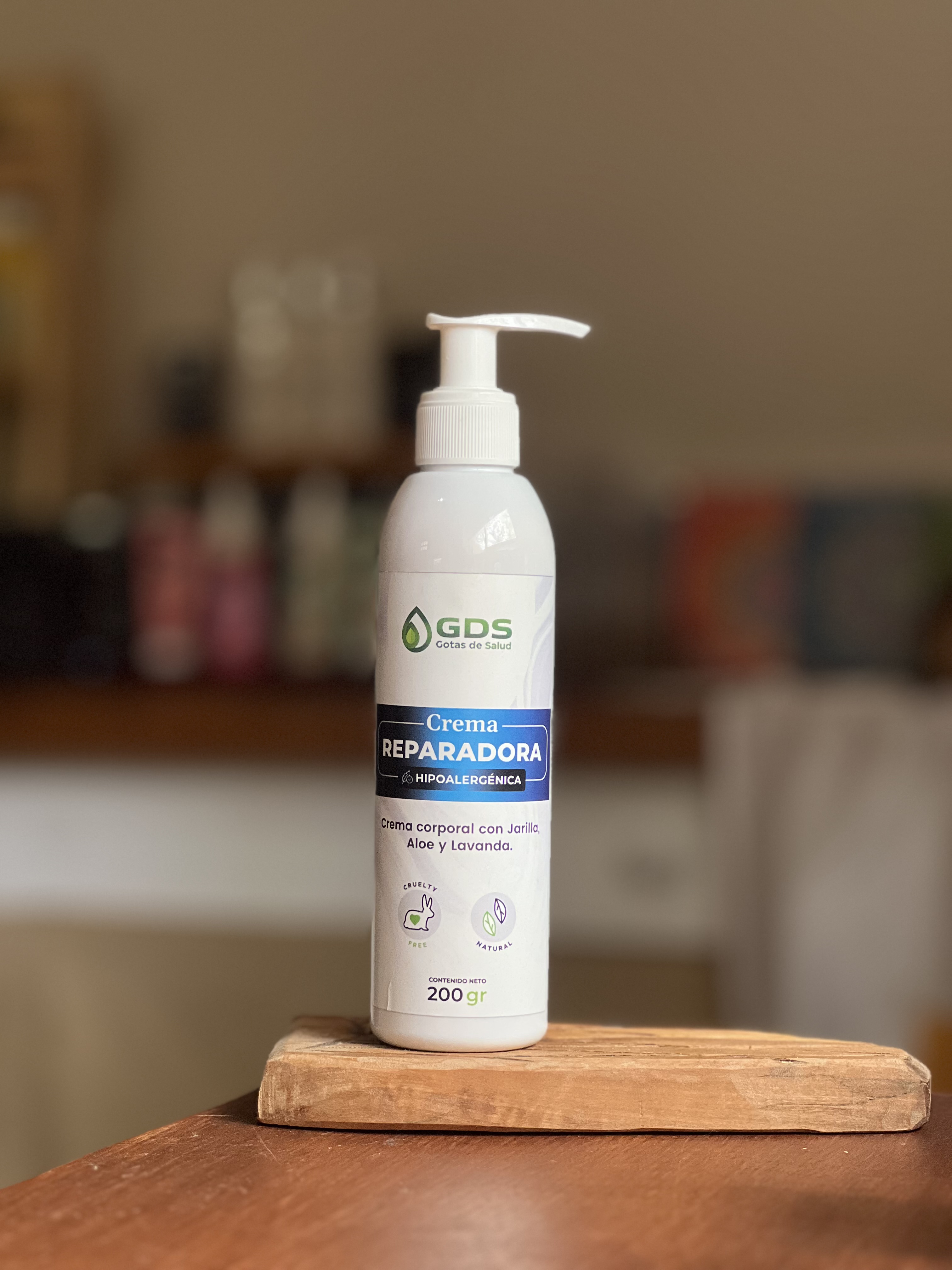 Crema Reparadora Hipoalergenica 200g - Crema Corporal con Jarilla, Aloe y Lavanda