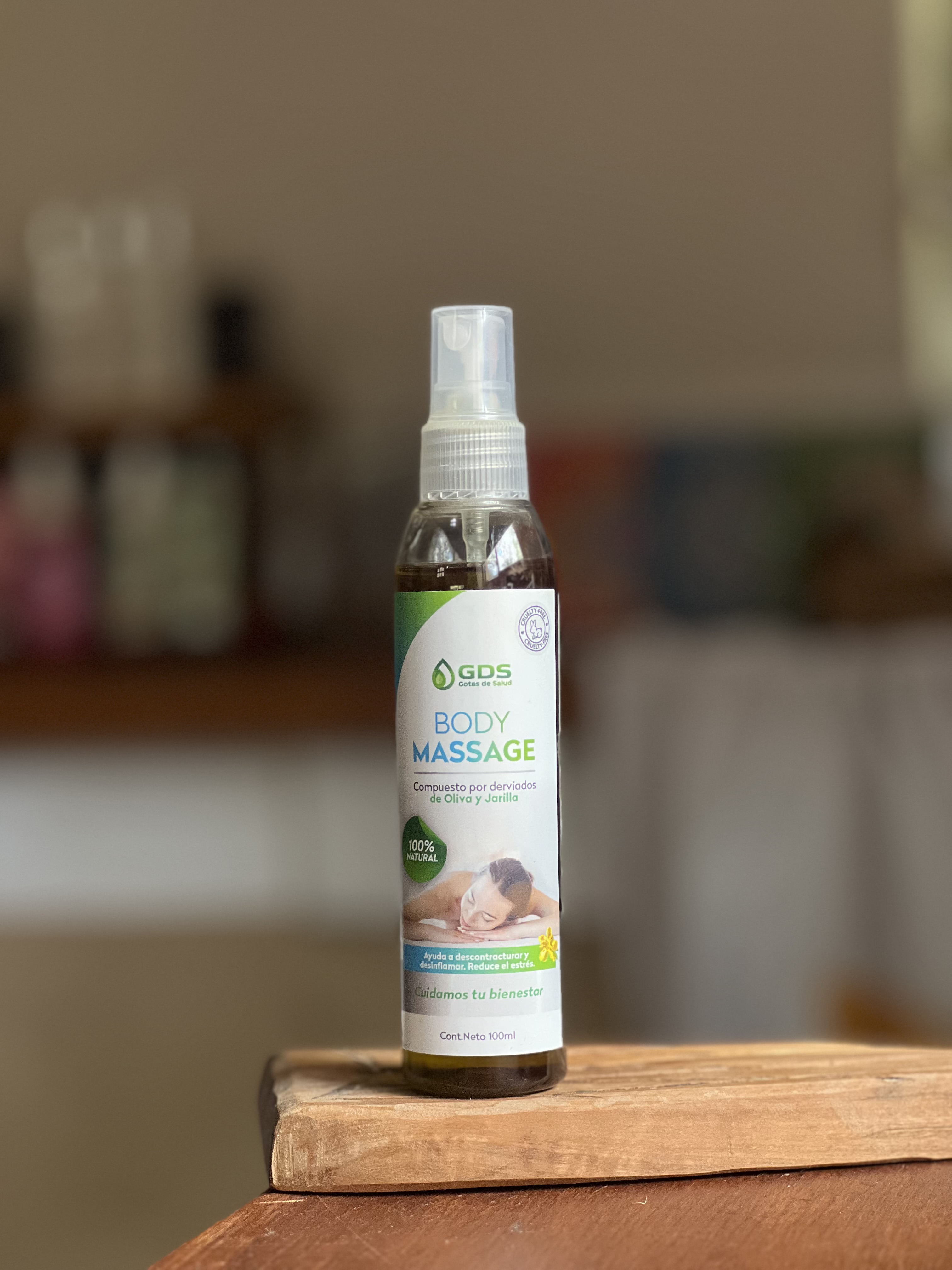 Body Massage con Jarilla x 100ml (Ayuda a Descontracturar y Desinflamar. Reduce el Estres)