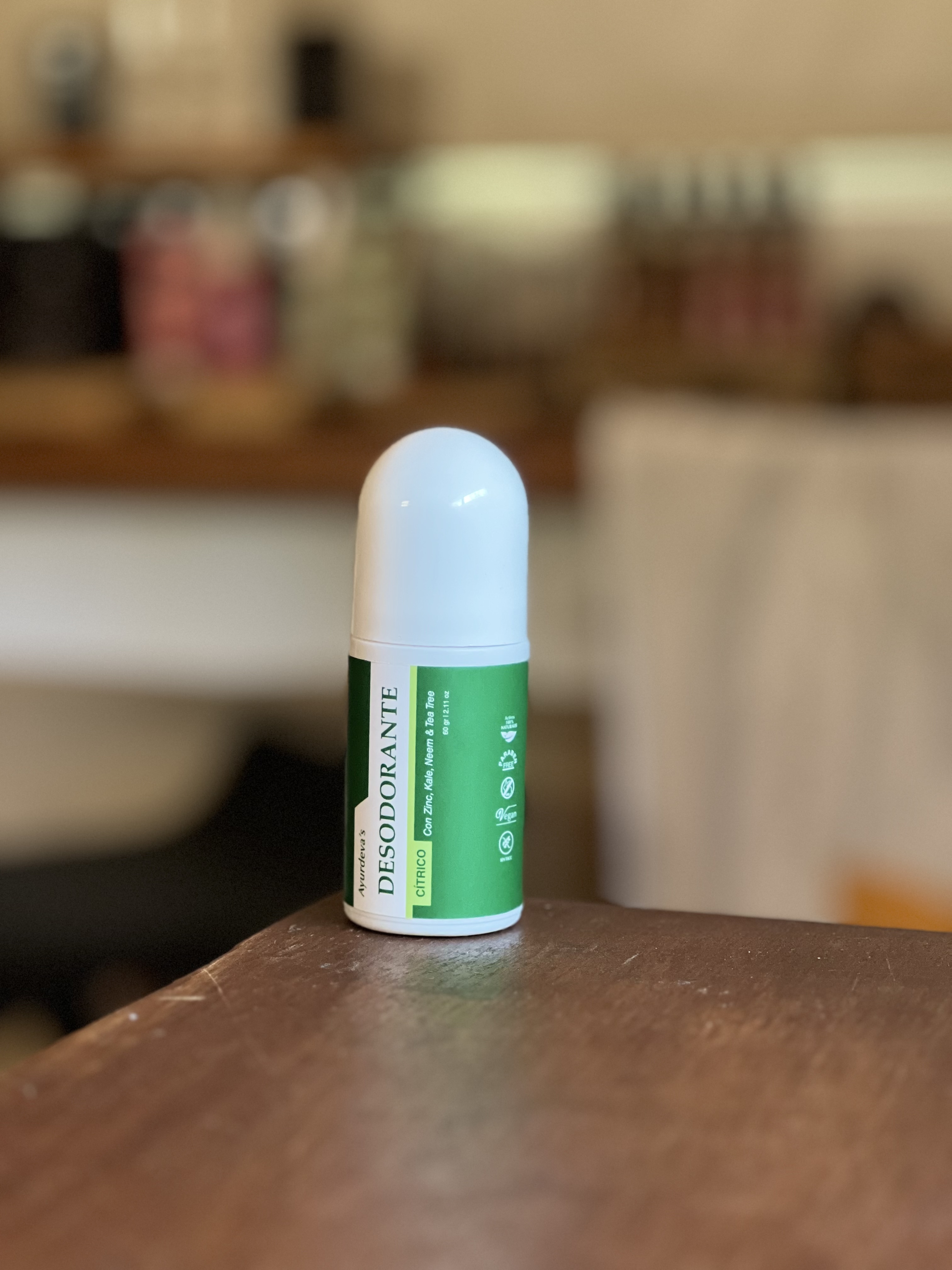 Desodorante Citrico. Con Zinc, Kale, Neem, y Tea Tree x 60g