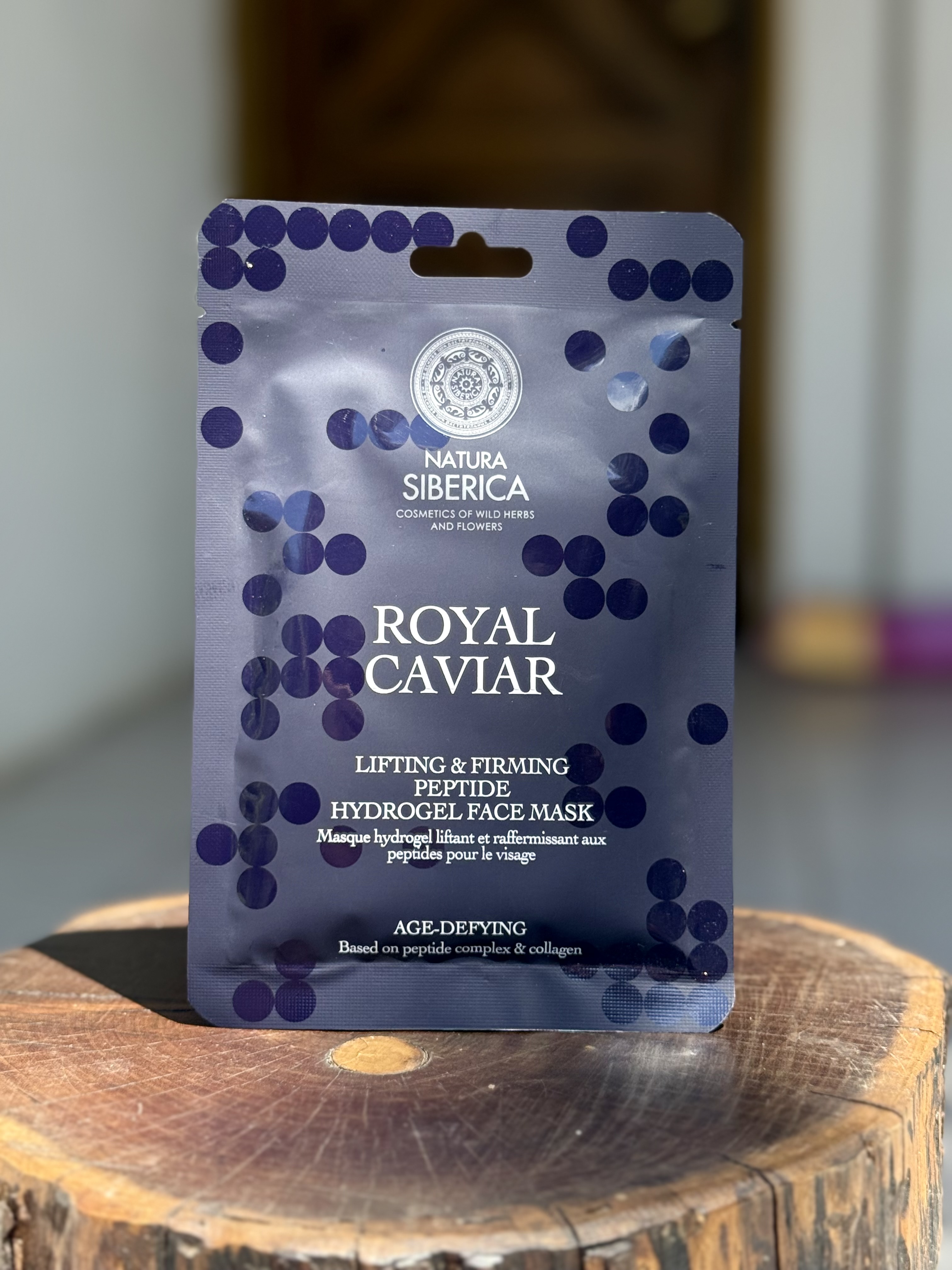 Mascaria Facial de Hidrogel Reafirmante con Peptidos 30g. ROYAL CAVIAR - (Efecto Instantaneo, Elimin
