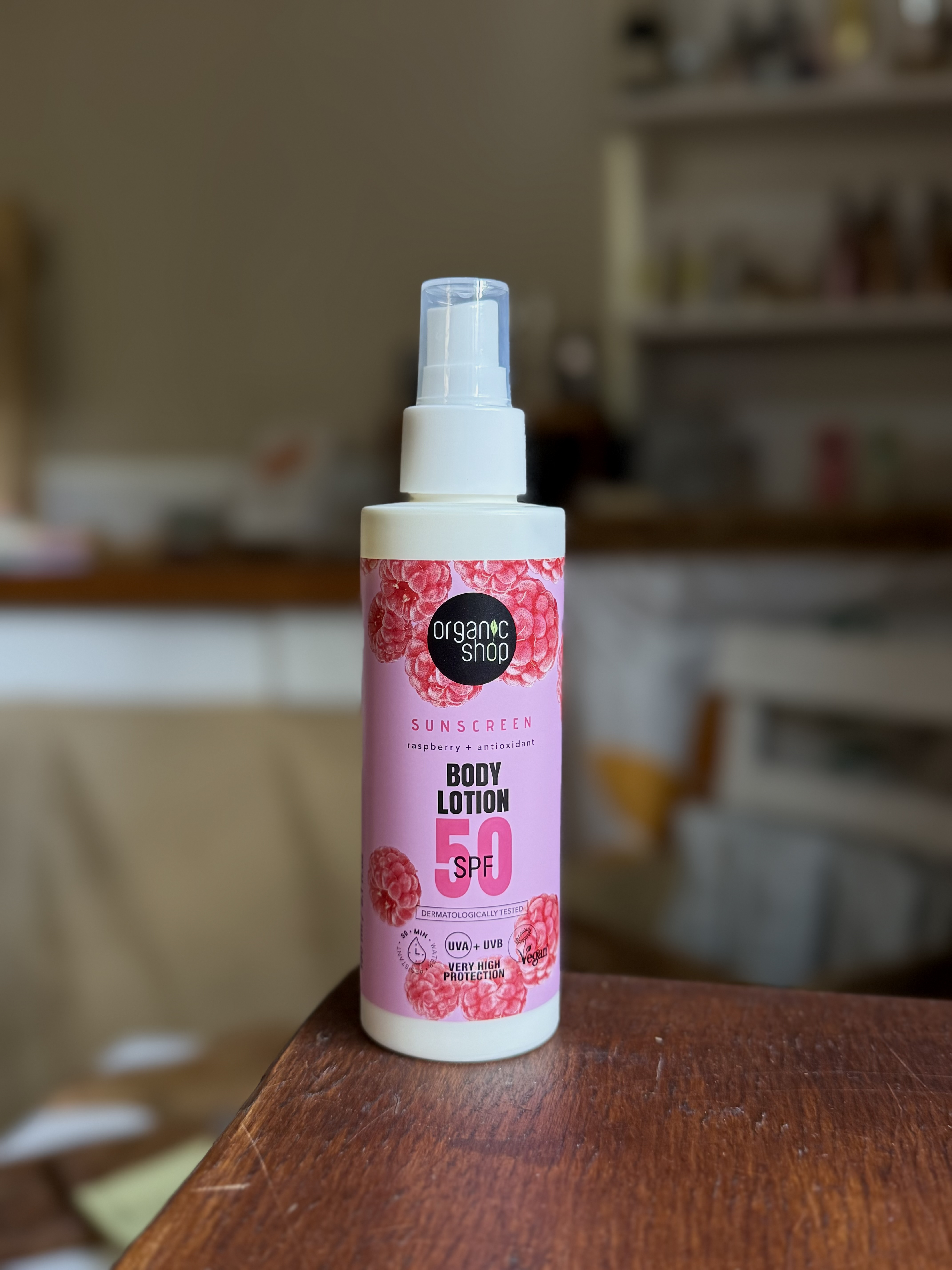 Body Lotion - Locion Corporal con Protector Solar SPF 50 de Frambuesa x 150ml