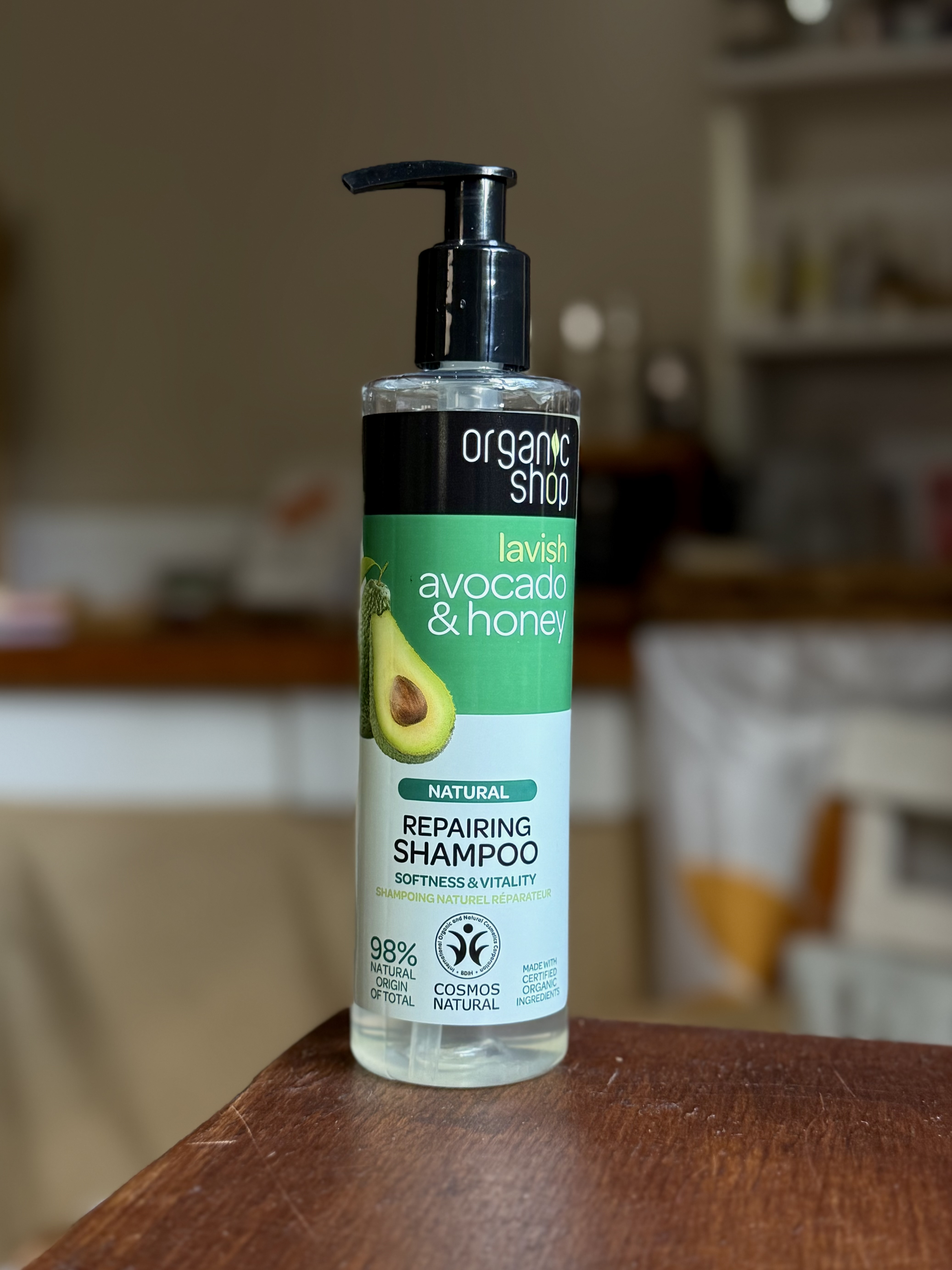 Shampoo Reparador - De Palta Organica y Miel x 280ml. (Nutricion profunda, ideal para cabello seco. 