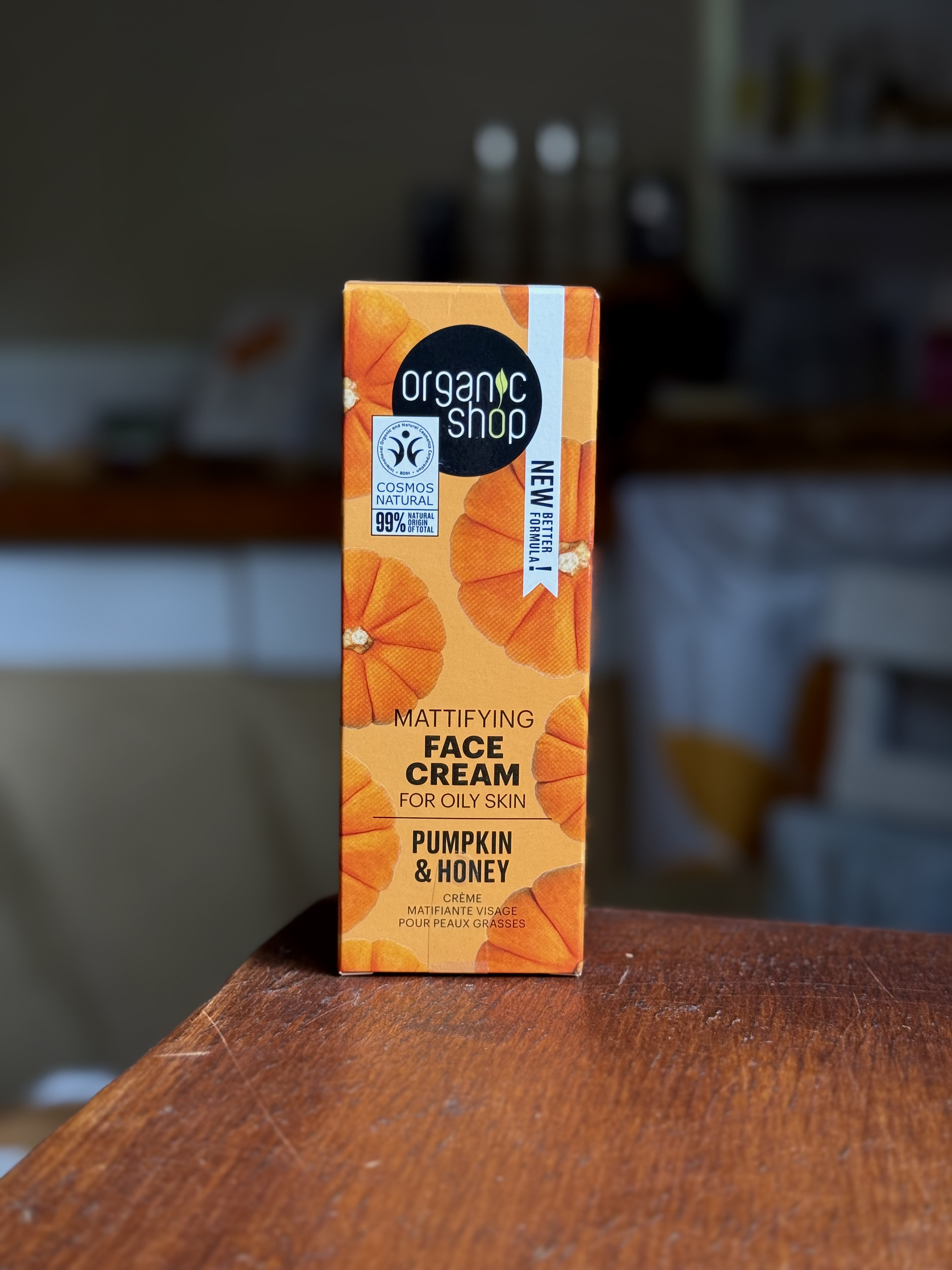 Crema Facial de Dia Matificante - Calabaza y Miel x 50ml. PIEL GRASA (Restaura el equilibrio natural