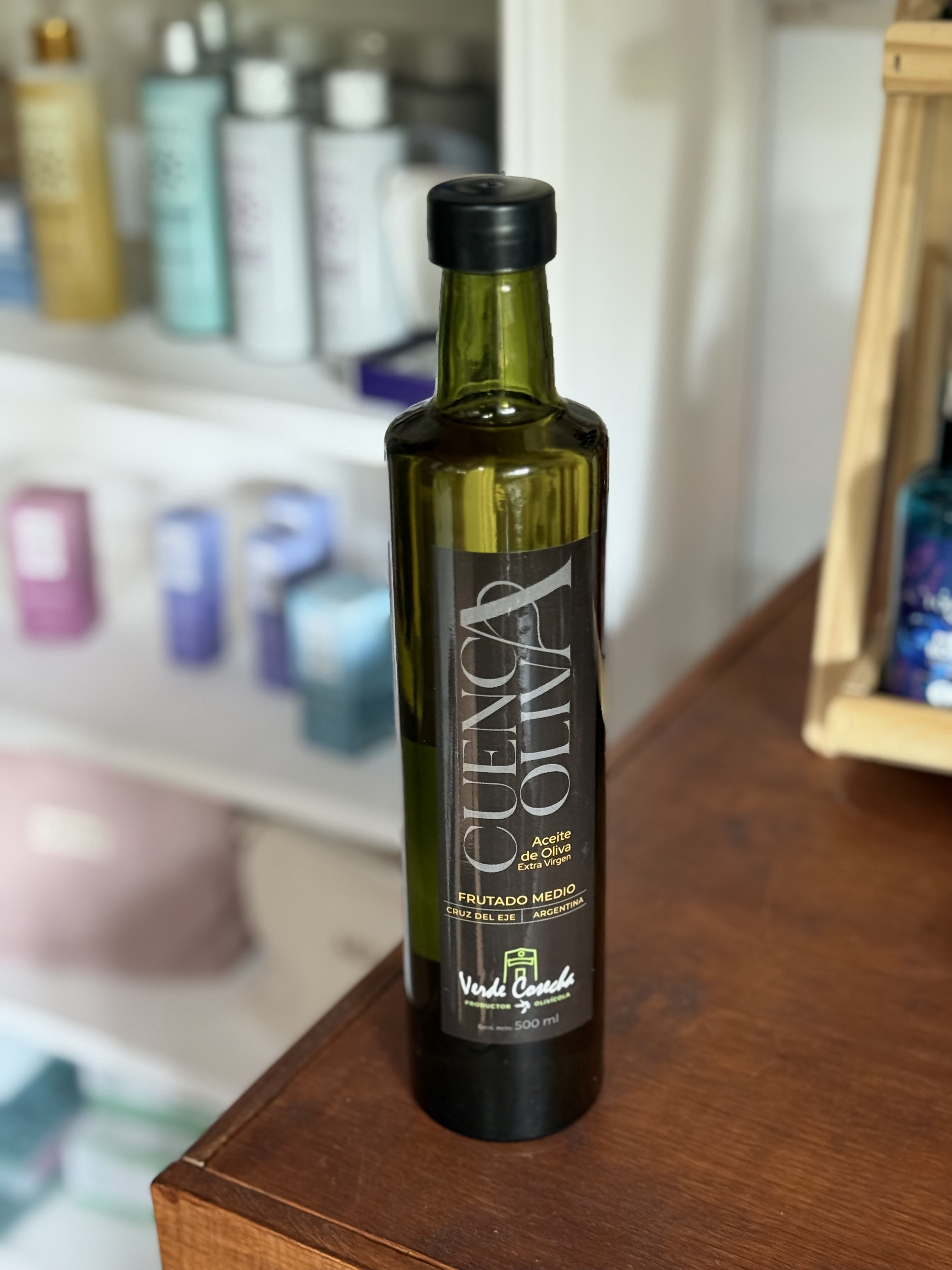 Aceite de Oliva Extra Virgen Centrifugado Suave por 1/2 Litro de Vidrio