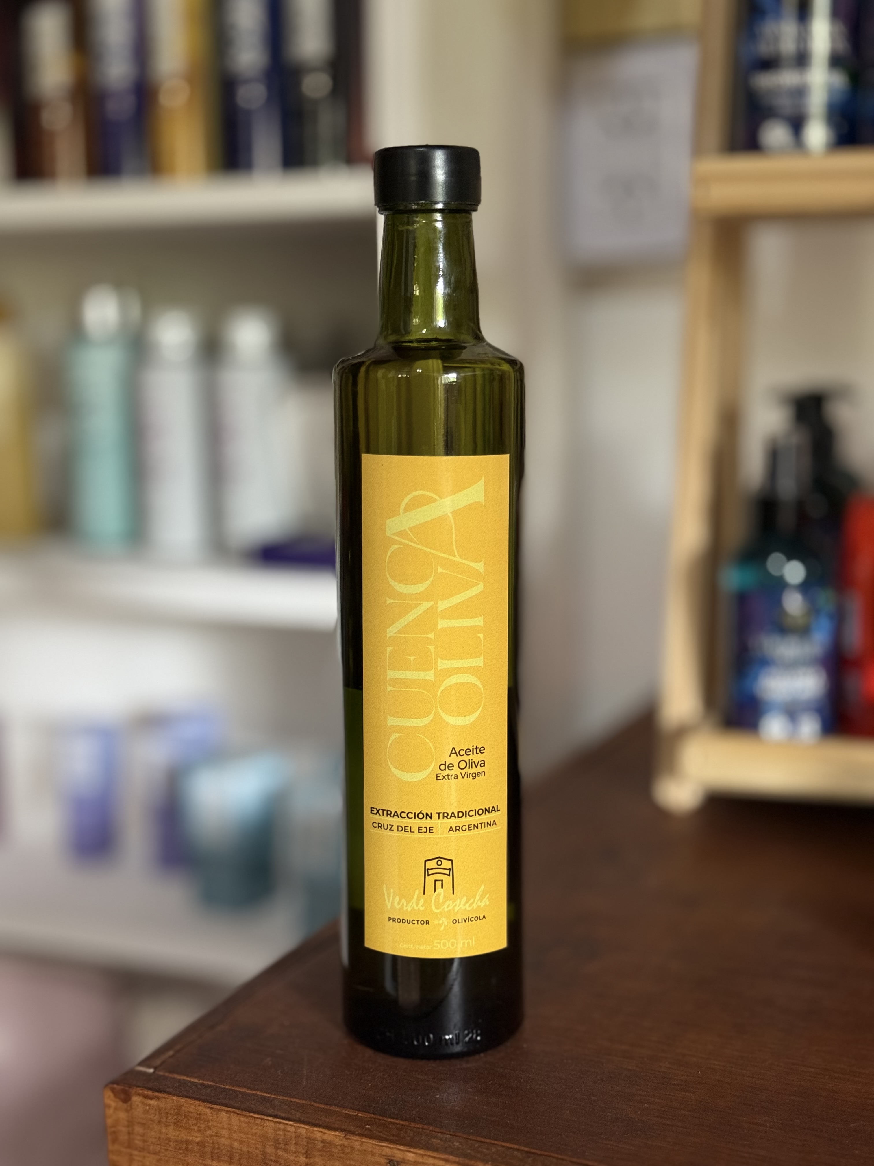 Aceite de Oliva Extra Virgen Prensado Intenso x 1/2 Litro de Vidrio