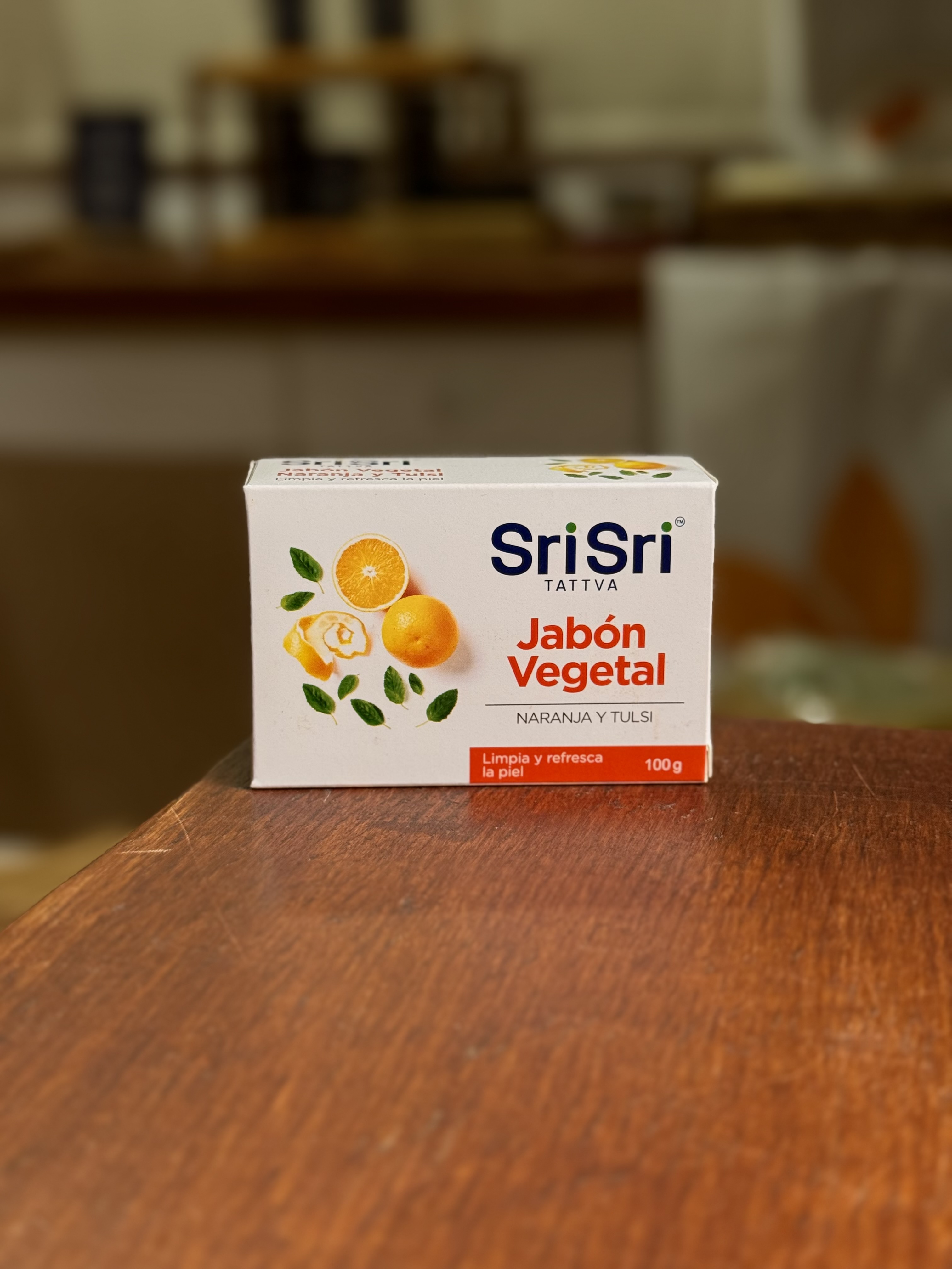 Jabon Ayurvedico Vegetal Naranja y Tulasi 100g