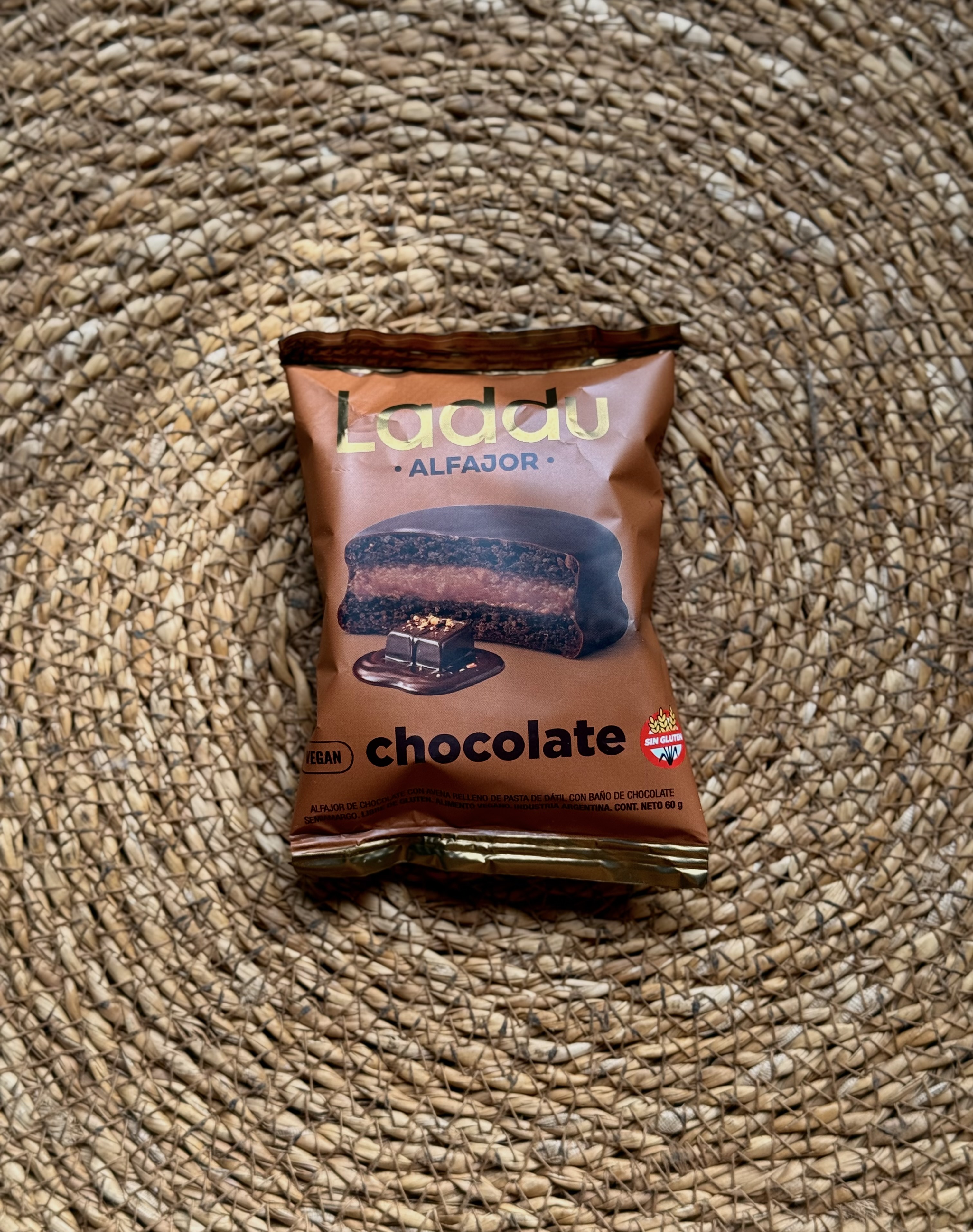 Alfajor de Chocolate LADDU - Sin Sellos, Vegano. ¡NUEVO!