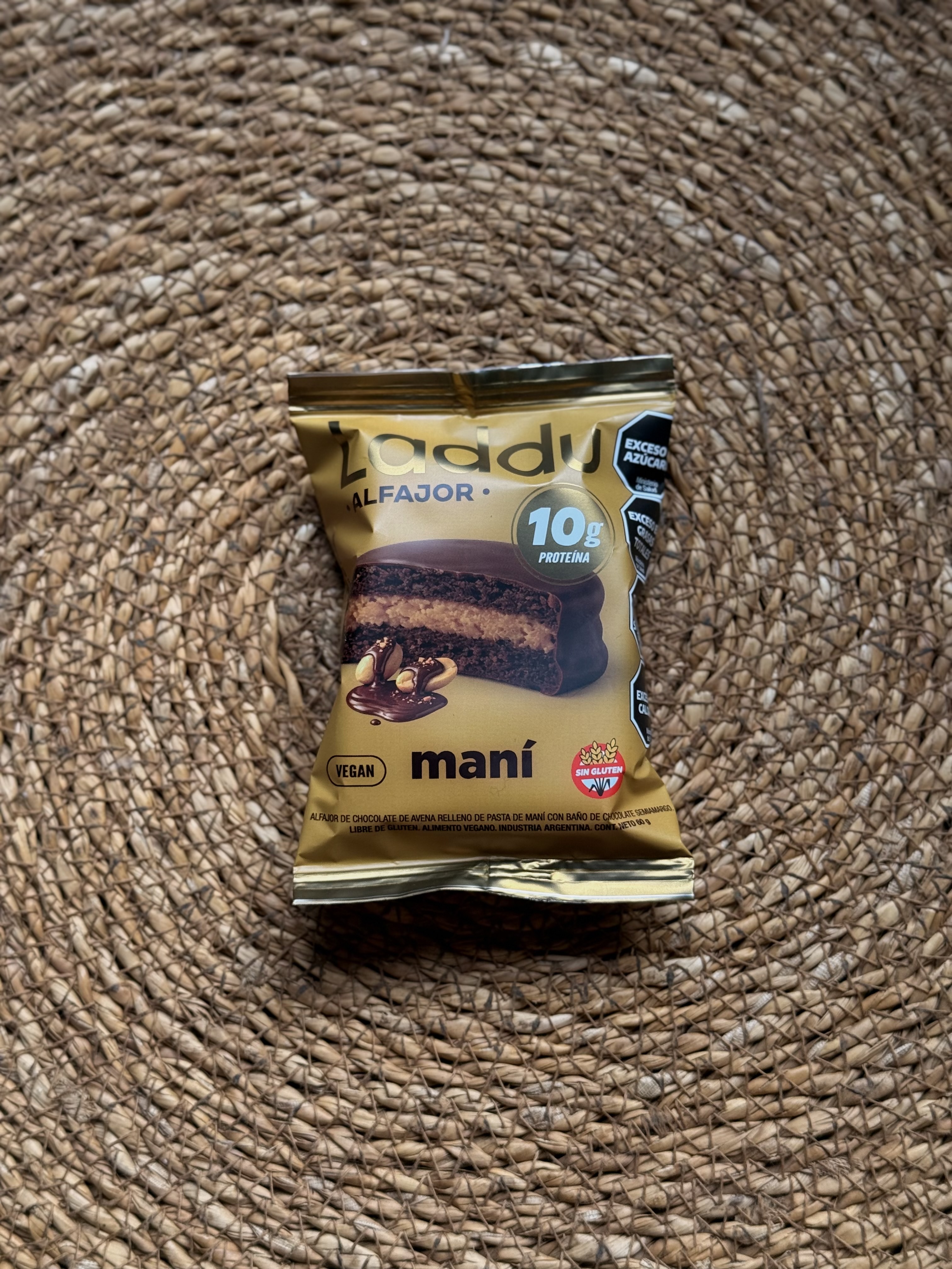 Alfajor de Mani LADDU - 10gr de Proteina , Sin Gulten. ¡NUEVO!