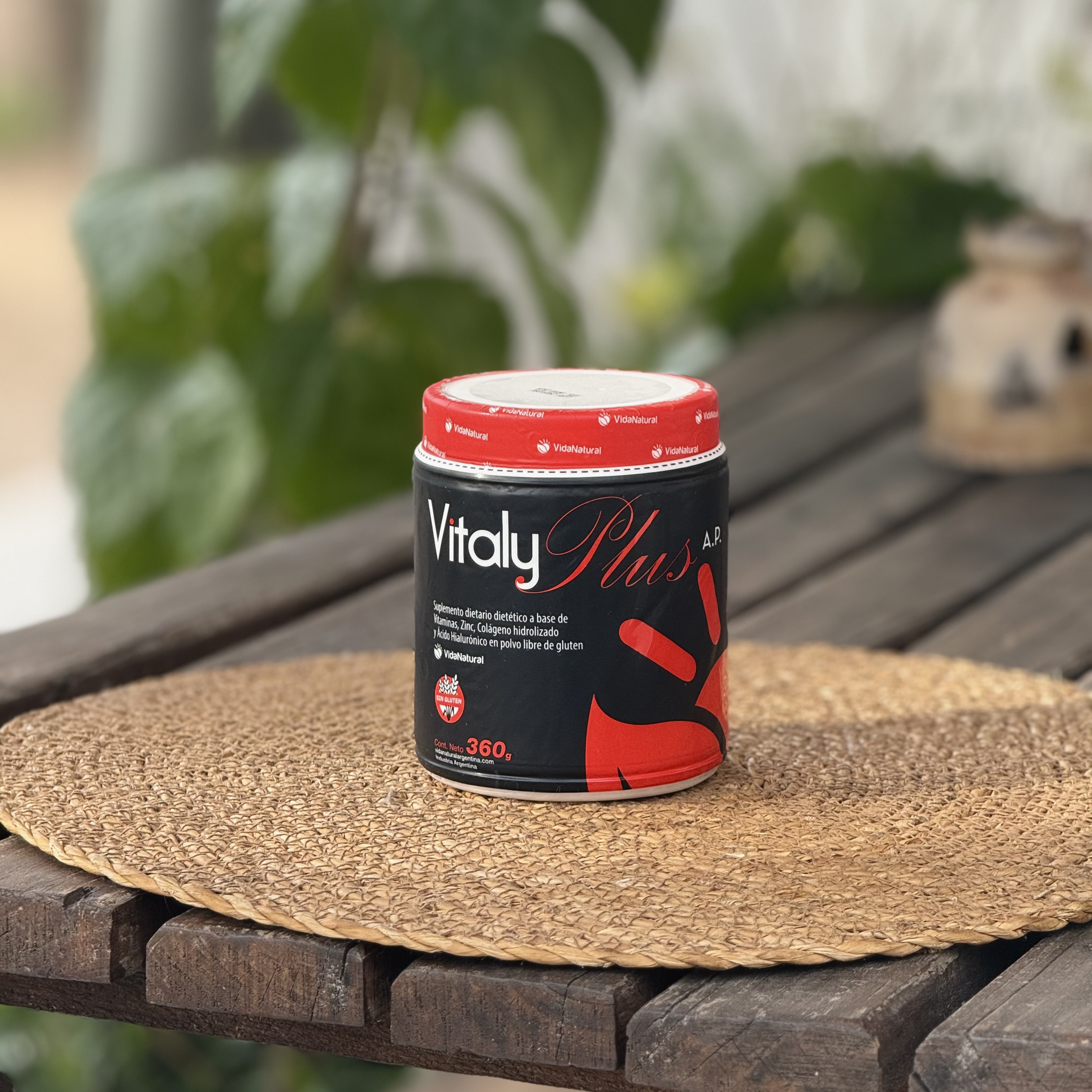 Vitaly Plus x 360g - Suplemento Dietario a base de Vitaminas, Zinc, Colageno Hidrolizado y Acido Hia